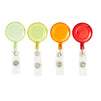 100 Pack Retractable Badge Reel, ID Holders for Nurses and Teachers, Office Supplies, 10 Transparent Colors (26.5 In)