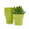 Mini Plastic Flower Pot Planters for Succulents Display (2.3 In, 4 Colors, 24 Pack)