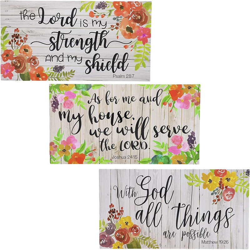 Juvale Magnetic Vent Cover with Christian Verses (3 Pack) 3 Designs, 15 x 8 Inches