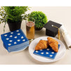 Blue Cocktail Napkins for Graduation Party Supplies (5 x 5 Inches, 100 Pack)