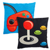 4 Pack Decorative Gaming Themed Kids Throw Pillow Cover, 4 Designs (18 x 18 in)