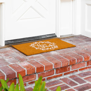 Thanksgiving Welcome Mat for Front Door, Outdoor Fall Rug for Porch, Give Thanks (30 x 17 In)