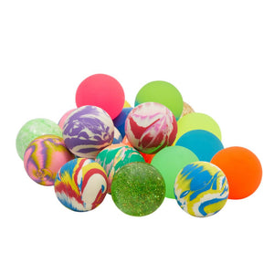 50 Count Bouncy Balls Party Favors For Kids Goodie Bags – 1.5 Inch Rubber High Bouncing Toys Fillers For Birthdays In Assorted Colorful Designs