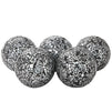 5 Pack Black Decorative Balls for Centerpiece Bowls, 3-Inch Mosaic Glass Sphere for Home Décor, Accessories for Living Room