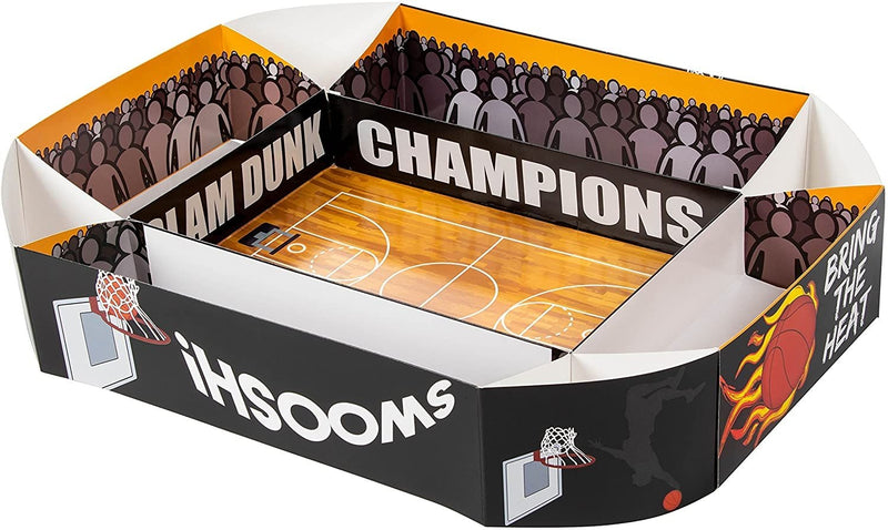Basketball Party Supplies, Paper Snack Trays (4 x 20 x 25.5 In)