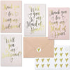 Bridesmaid Proposal and Thank You Cards with Envelopes, Stickers (4x6, 24 Pack)