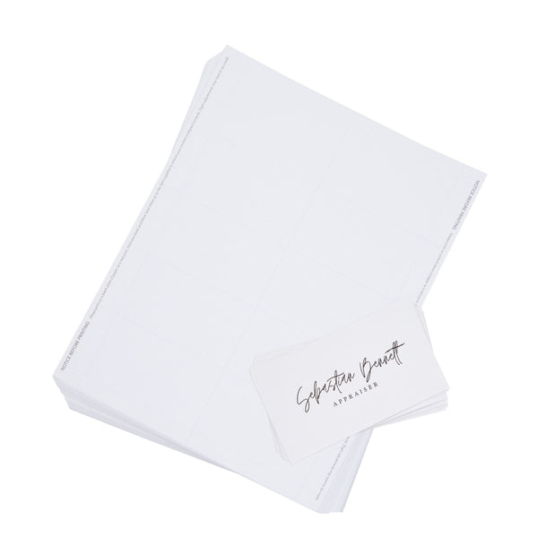 Printable Business Cards for Self Adhesive Sleeves (3.75x2.36 In, 50 Sheets/500 Pieces)