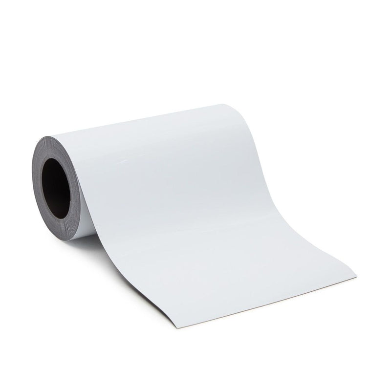 Dry Erase Magnetic Tape Roll, 4 In x 10 Ft Wipe Off Whiteboard Roll
