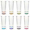 24 Pack 2 oz Colorful Shot Glasses Bulk Set for Tequila, Whiskey, Vodka, Liqueurs, 8 Rainbow Colors