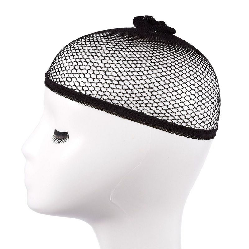 Pack of 10 Mesh Wig Caps - Stocking Cap - Wig Liner - Mesh Dome - One Size Fits Most, Black