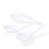 500-Pack Chinese Spoons - Disposable Chinese Soup Spoons - Plastic Asian Spoons for Soups, 5.4 x 1.5 Inches, White