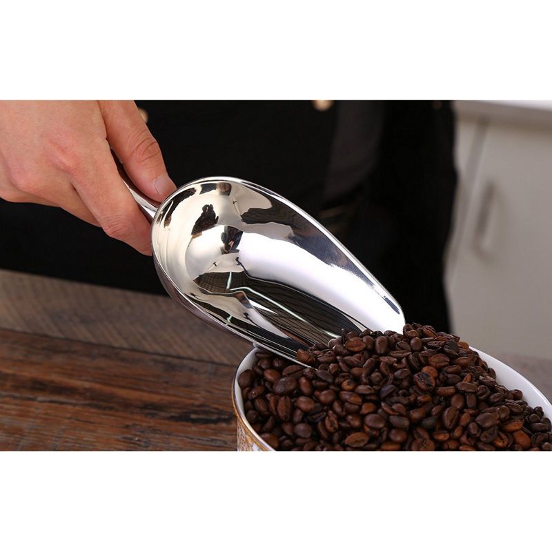 HUBERT® Perforated Stainless Steel Ice Scoop - 7 3/4L x 2W
