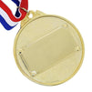 Juvale 6-Piece Set Metal Olympic Style Award Medals with Ribbons in Gold, Silver, and Bronze