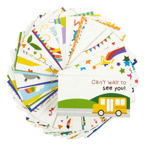 Juvale Pack of 60 Lunch Box Notes - Colorful Inspirational and Motivational Cards for Kids, 2 x 3.5 Inches