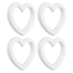 Juvale 6 Pack Unfinished Wooden Hearts for Crafts, DIY Decor, 12 x 10 in