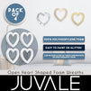 Juvale White Foam Hearts for DIY Crafts, Valentine's Decorations (9.84 in, 4 Pack)