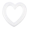 Juvale White Foam Hearts for DIY Crafts, Valentine's Decorations (9.84 in, 4 Pack)