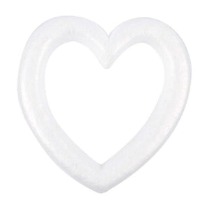 Juvale White Foam Hearts for DIY Crafts, Valentine's Decorations (9.84 in, 4 Pack)