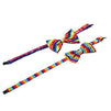 Gay Pride Rainbow Adjustable Bowtie (5 x 3 in, 2 Pack)