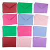 Plain Cards and Matching Color Envelopes for DIY Cards (6 Colors, 5 x 7 In, 36 Pack)