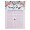 Juvale Set of 5 Pink Floral Bridal Shower Wedding Games, 50 Cards Each Game, 5 x 7 Inches