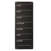 Juvale Tin Chalkboard Weekly Wall Planner for Menu and to-Do List (6 x 16 in, 2 Pack)