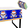 Dia De Los Muertos Tablecloth for Party (54 x 108 in, 6 Pack)