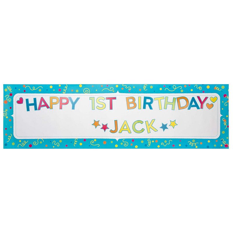 Juvale Customizable Banner - 10-Piece Custom Banner Kit - DIY Letter Banner with Stickers - Create Your Own Banner, 62 x 17.5-Inch Banner