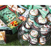 Football Cupcake Toppers and Wrappers for Tailgate Party, Game Day (100 Pieces)