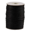 Waxed Cotton Cord, Jewelry Making Supplies (Black, 1 mm, 218 Yards)