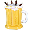 Inflatable Beer Mug Cooler for Birthday, Pool Party Supplies (23 In)