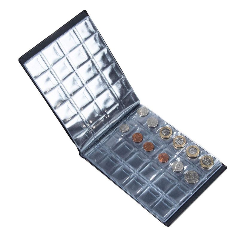 Frcolor 1 Book of Coin Collection Book Practical Coin Collecting Organizer Coin Books for Collectors, Size: 8.66 x 6.69 x 0.59