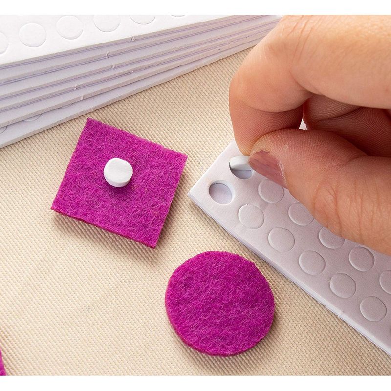 Juvale Self Adhesive 3D Foam Pop Dots on 12 Sheets (0.24 in, 1200 Pieces Total)