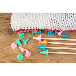 Point Protectors for Circular Knitting Needles (2 Sizes, 100 Pieces)