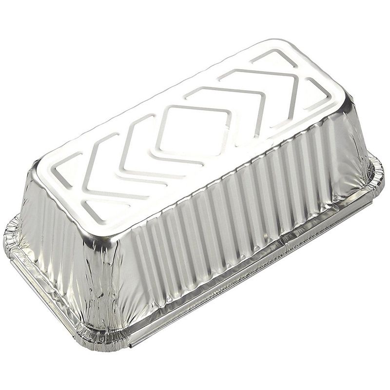 Juvale 50 Pack Disposable Aluminum Loaf Pans With Lids, 22oz Tins For Baking,  Heating, Storing, 8.5 X 2.5 X 4.5 In : Target