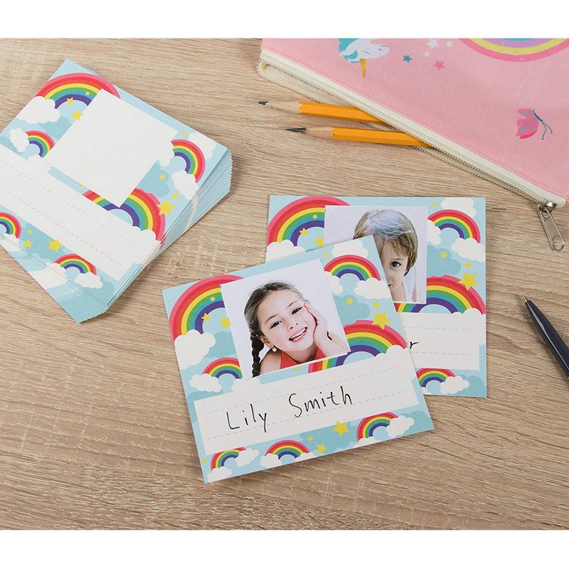 Name Tags for Classroom, Rainbow (5.25 x 6 in, 60-Pack)