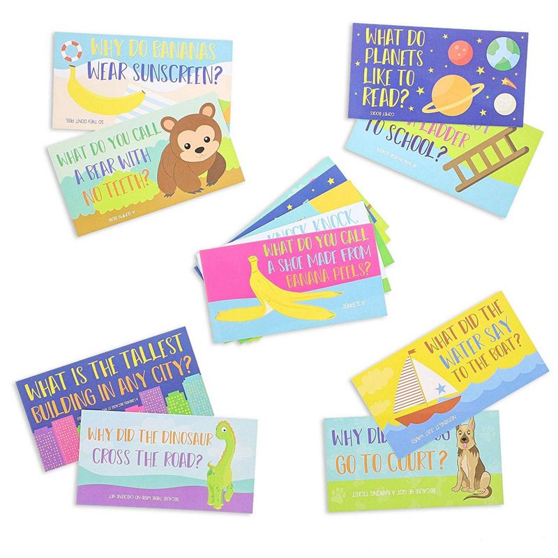  60 Pack Lunch Box Notes for Kids with Riddles and Puns