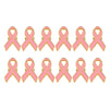 Breast Cancer Awareness Lapel Pins - 12-Pack Pink Ribbon Pins - Hope Ribbon Lapel Pins for Charity Recognition, Public Event, Fundraiser, Survivor Campaign, Pink, 1.2 x 0.6 Inches