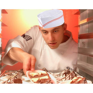 60 Pack Diner Food Server Soda Jerk Paper Cap - Disposable Retro Paper Chef Hats for Restaurant and Themed Party