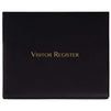 Juvale Visitor Register Sign in Log Book, Black, 9 x 7.3 x 0.75 Inches, 80 Sheets