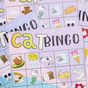 Cat Bingo Game for Birthday Parties (36 Pieces)