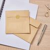 Square Envelopes, Brown Kraft Envelopes (5.5 x 5.5 Inches, 100-Pack)