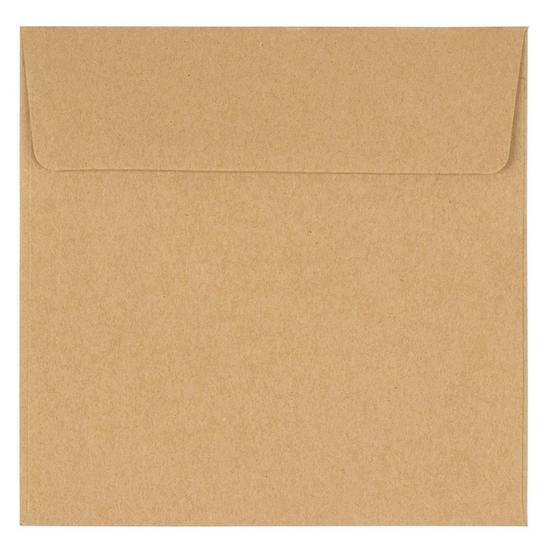 Square Envelopes, Brown Kraft Envelopes (5.5 x 5.5 Inches, 100-Pack)