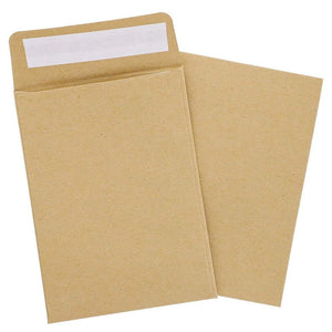 Juvale 100-Pack Bulk Self Seal Kraft Seed Envelope Pouches, 4.5 x 3 Inches