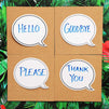 Dry Erase Speech Bubble Cutouts for Bulletin Boards (9 x 8 Inches, 48-Pack)