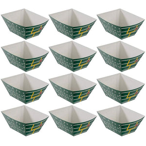 Football Paper Bowls for Game Day and Tailgate Parties (12 Pack)