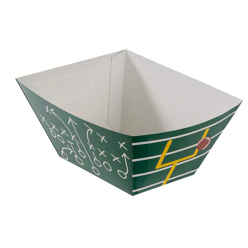 Football Paper Bowls for Game Day and Tailgate Parties (12 Pack)