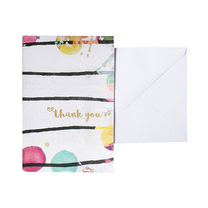Blank Thank You Cards and Envelopes, Cute Watercolor Greeting Cards (4 x 6 In, 48 Pack)
