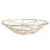 Juvale Kitchen Wire Fruit Basket (2 Piece Set), Metallic Gold