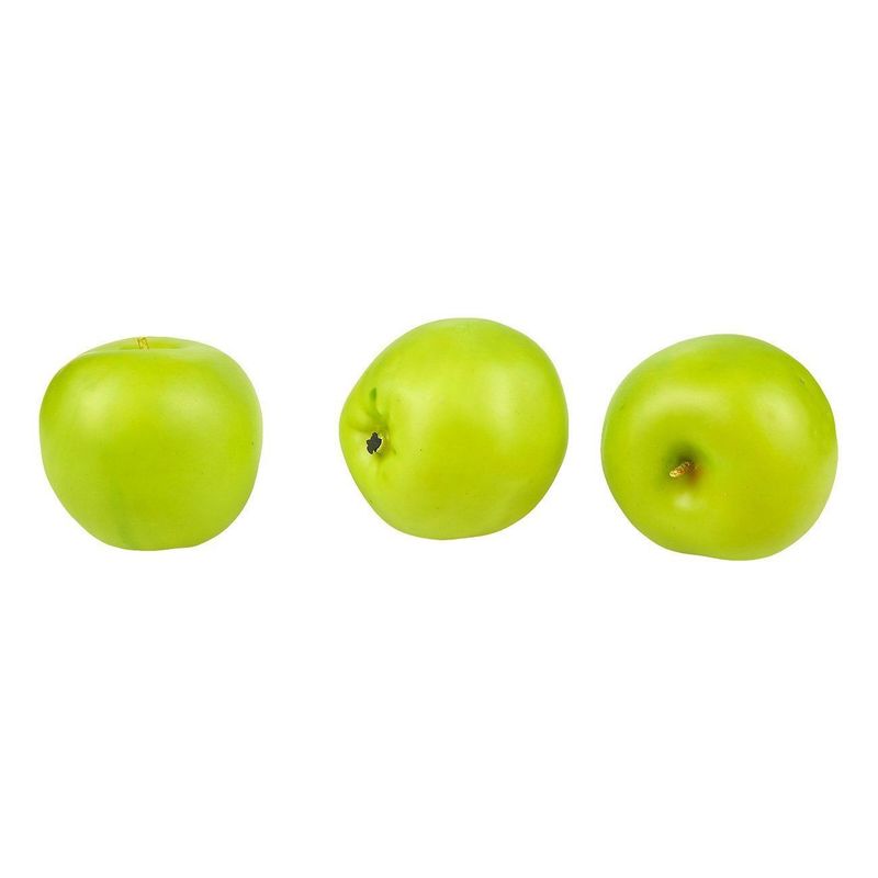 Juvale Fake Fruit – Set of 6 Artificial Apples, Artificial Fruits for Decoration, Lifelike Simulation, Realistic Decor - 2.5 Inches, Red and Green
